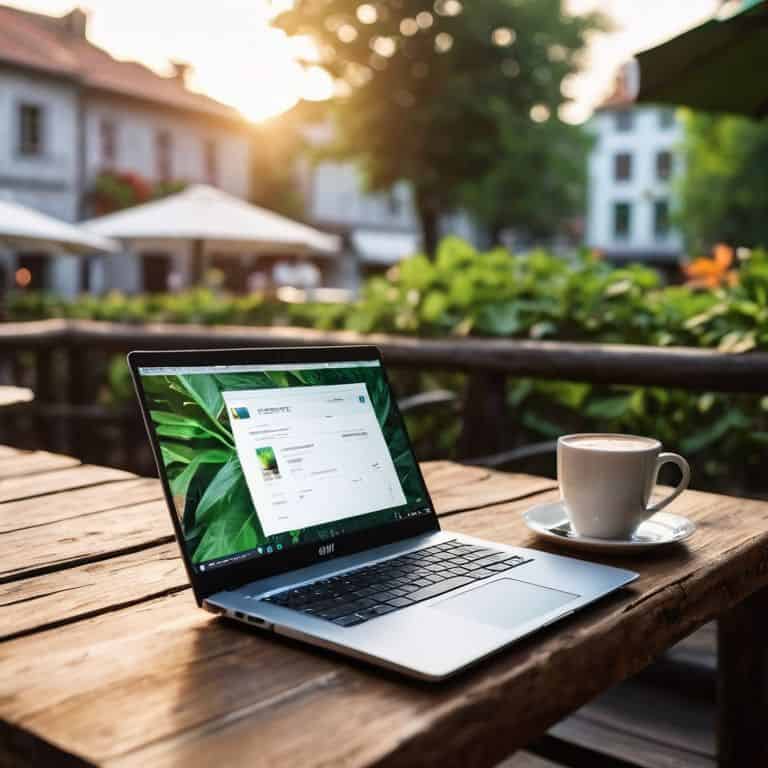 Digital Nomad Essentials laptop