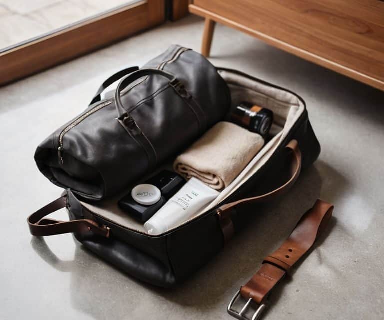 a minimalist travel packing list for men
