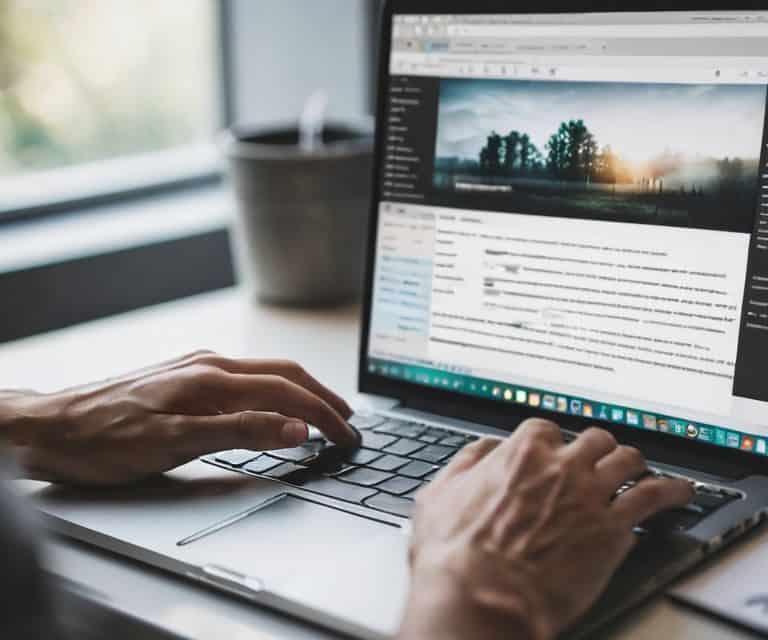 Choosing a WordPress theme screenshot