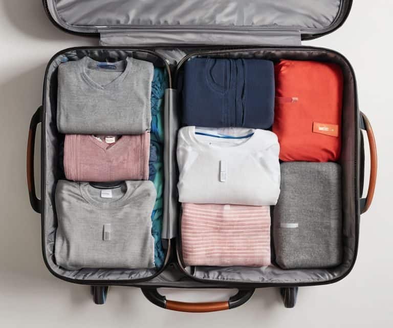 Using packing cubes for organization
