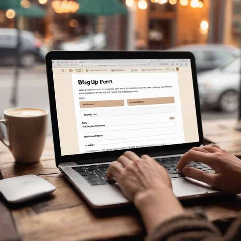 Sign-up form tips for bloggers