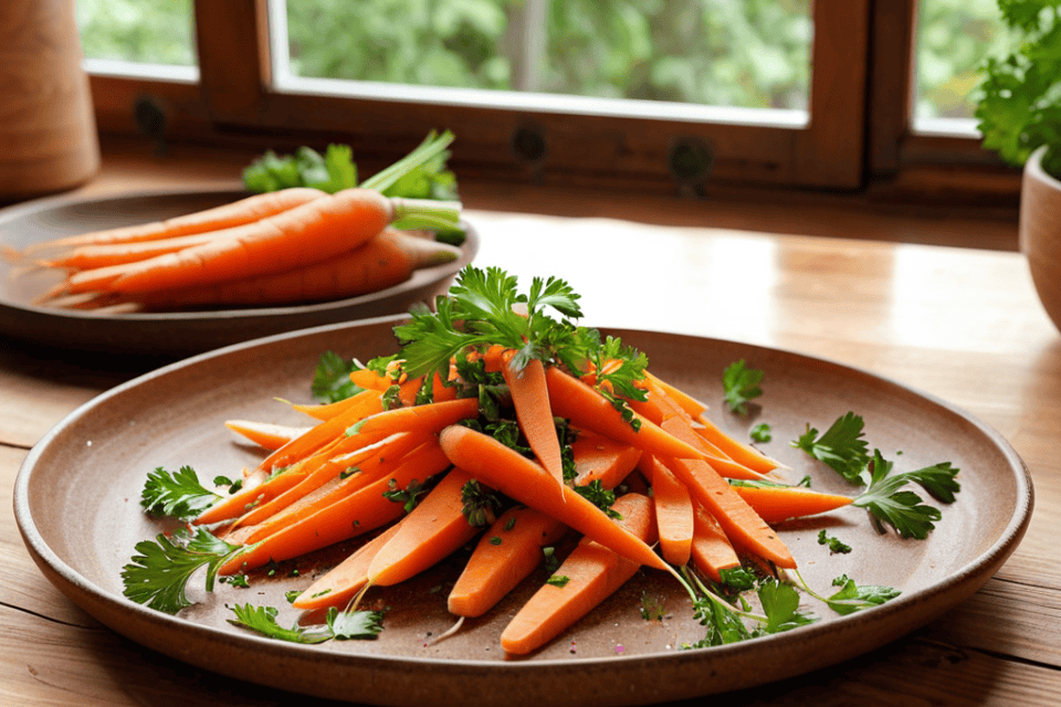 Raw Carrot Salad dish