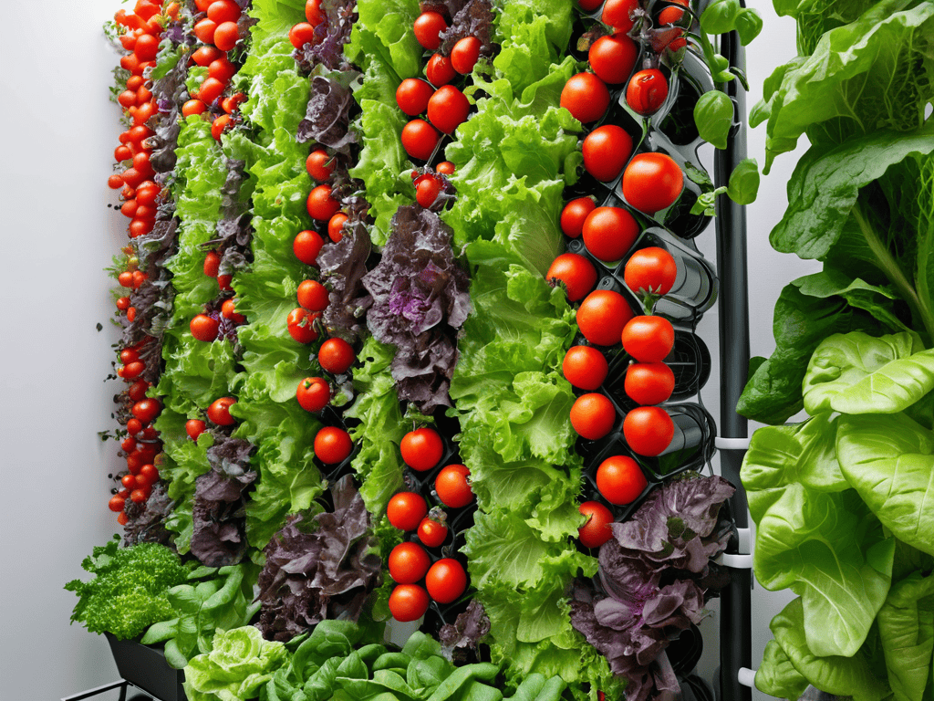 Vertical hydroponics wall for maximum harvest