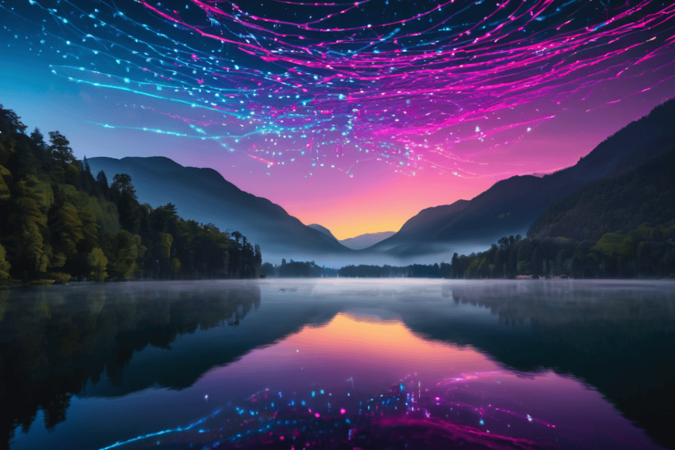 Drone Light Painting in flight